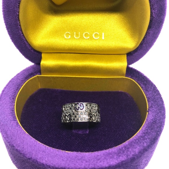 Gucci Jewelry - New Authentic Gucci 18k Black Diamond Ring Size 7